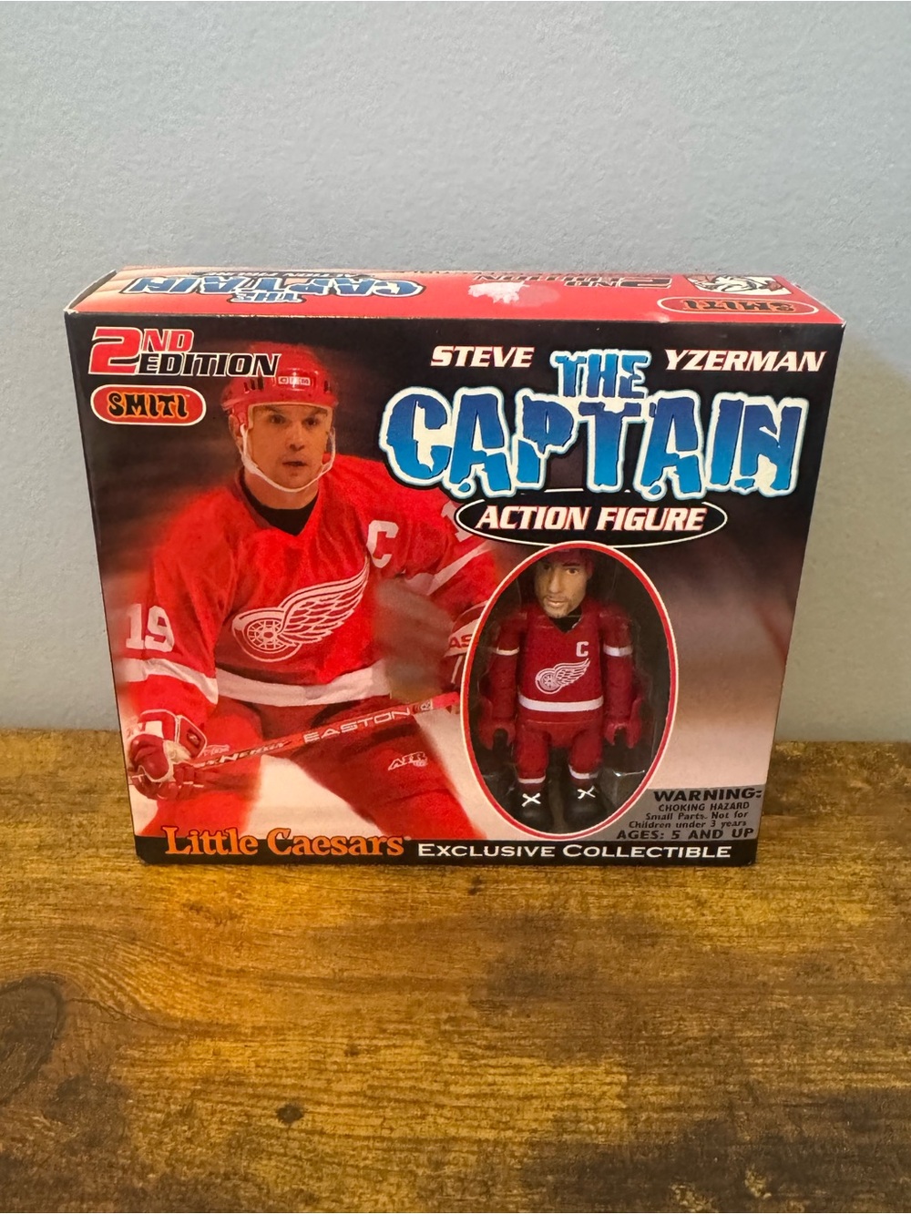 Steve Yzerman The Captain Action Figure 2nd Edition Little Caesars Red Wings